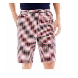 Men's Shorts St John's Bay Plaid Flat Front size 42 NEW